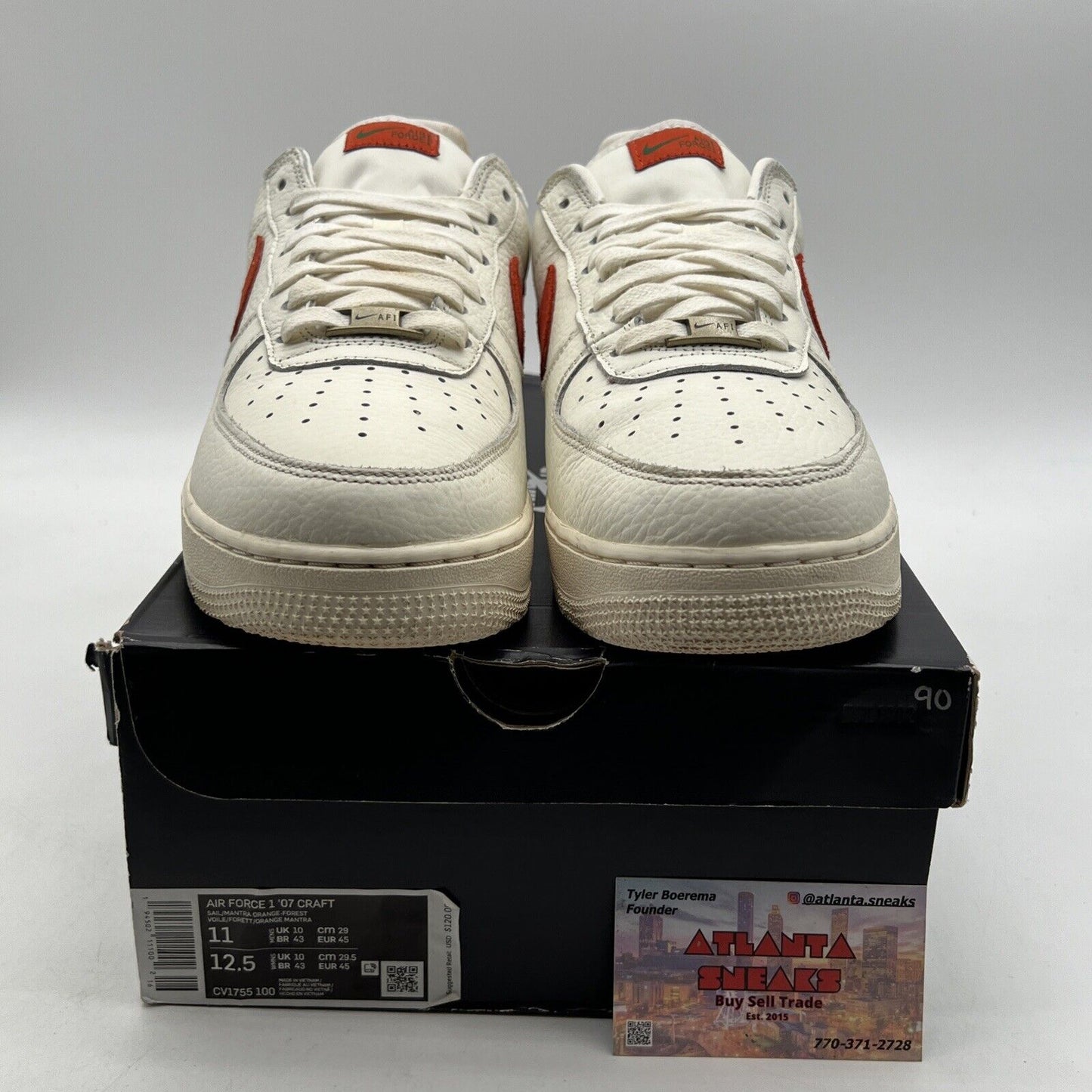 Size 11 - Nike Air Force 1 '07 Craft Mantra Orange (CV1755-100)