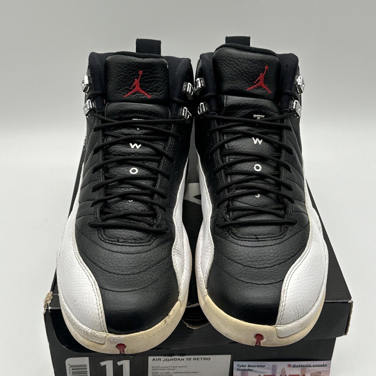 Size 11 - Jordan 12 Retro playoff release 2012 OG With Box Premium Leather Oreo