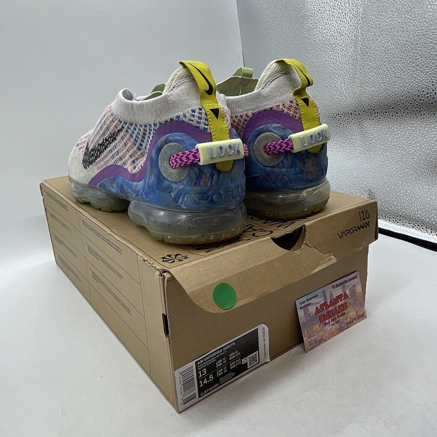 Size 13 - Nike Air VaporMax 2020 Flyknit Multi-Color Grey Blue (CJ6740-001)