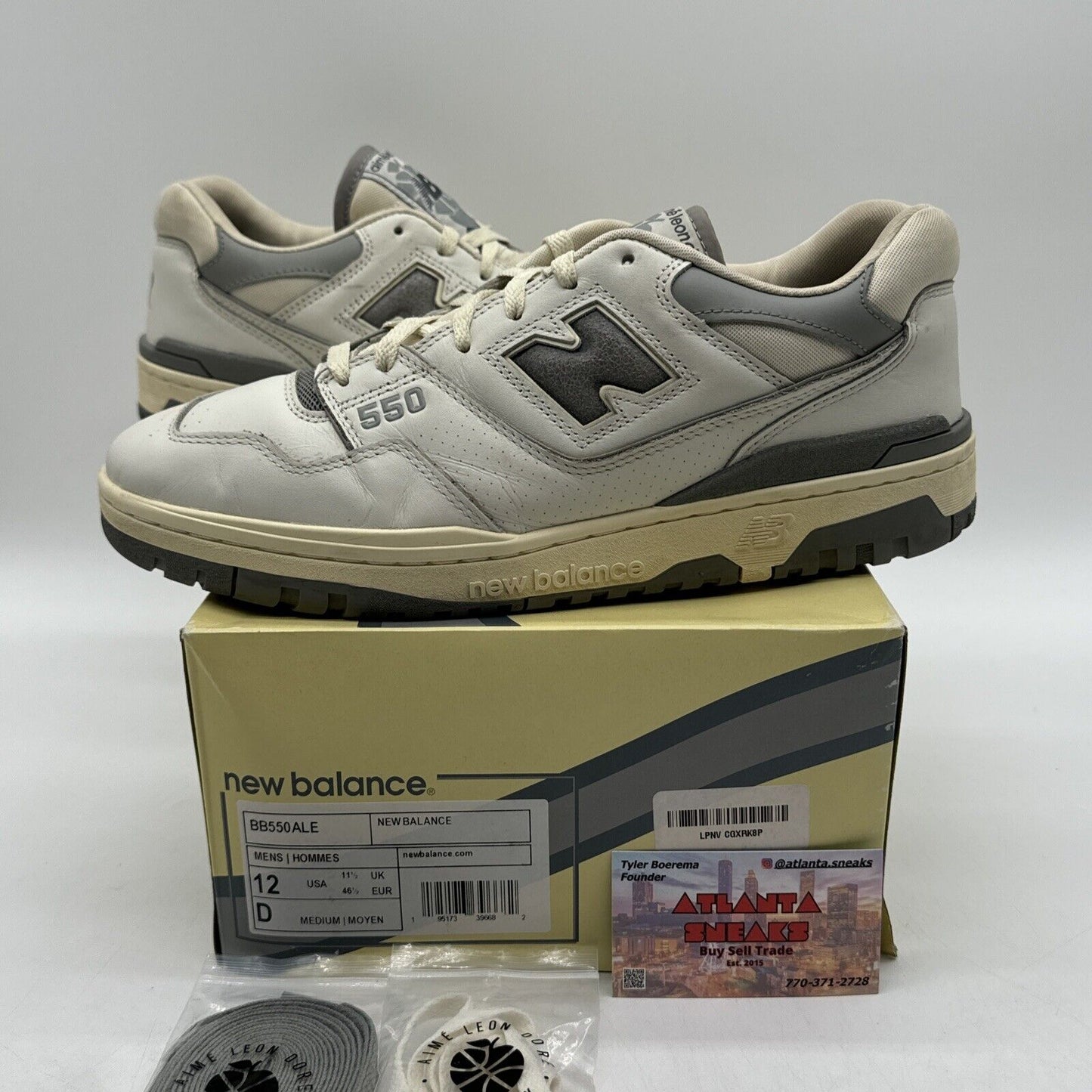 Size 12 - New Balance Aimé Leon Dore x 550 Silver Cream Heavily Limited Release