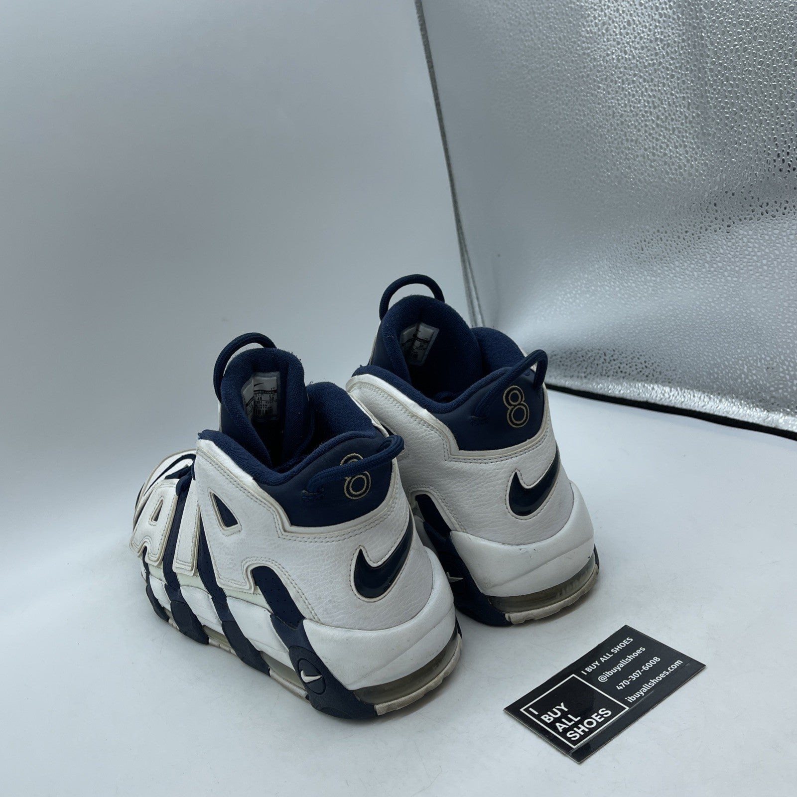 Size 12 - Nike Air More Uptempo 2016 Olympic White Blue Suede (414962-104)