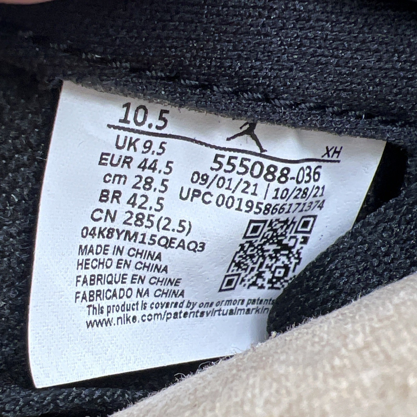 Size 10.5 - Air Jordan 1 OG High Rebellionaire (555088-036)