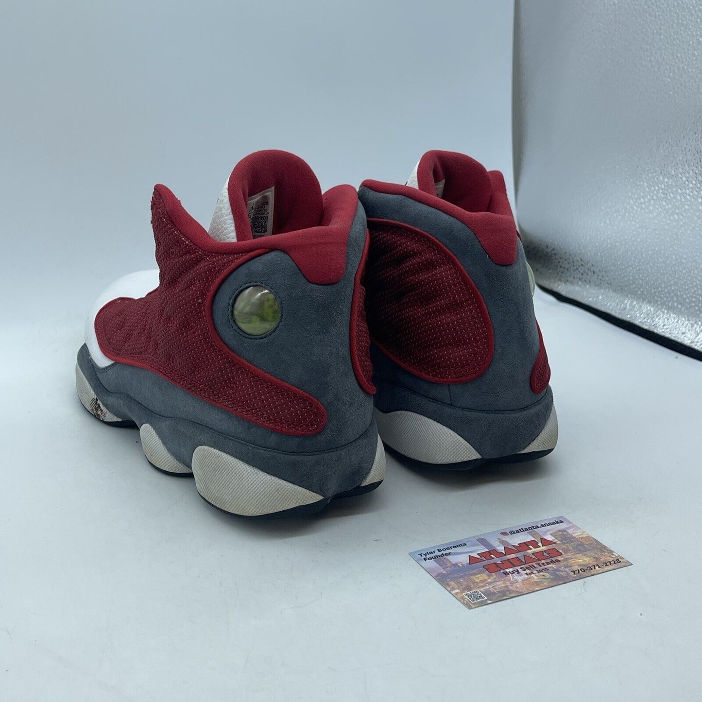 Size 10.5 - Jordan 13 Red Flint White Grey Suede Leather (DJ5982600)