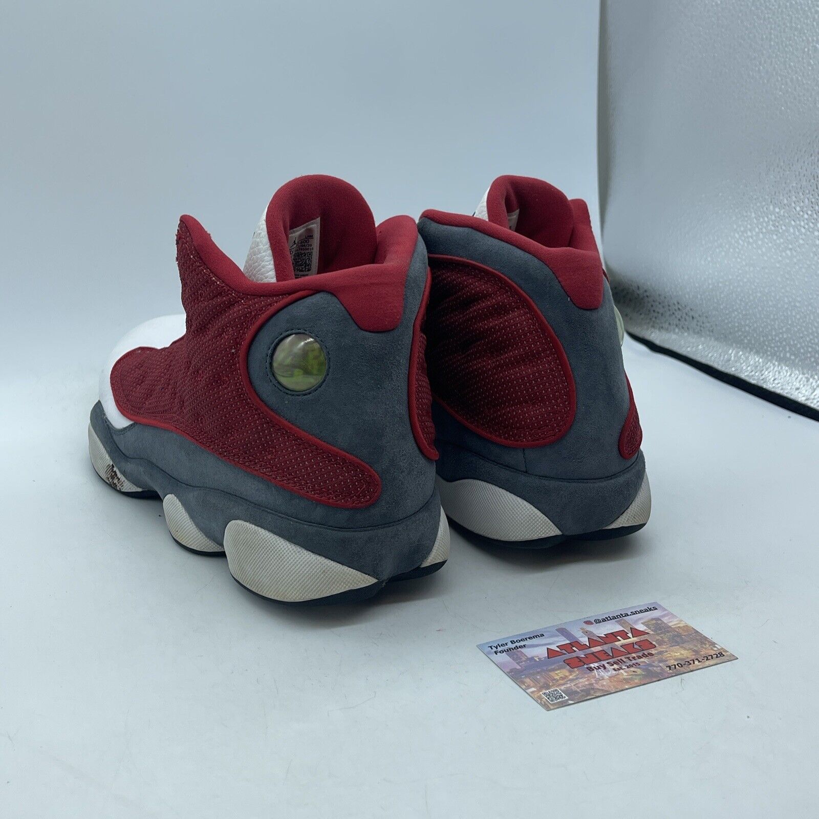 Size 10.5 - Jordan 13 Red Flint White Grey Suede Leather (DJ5982600)