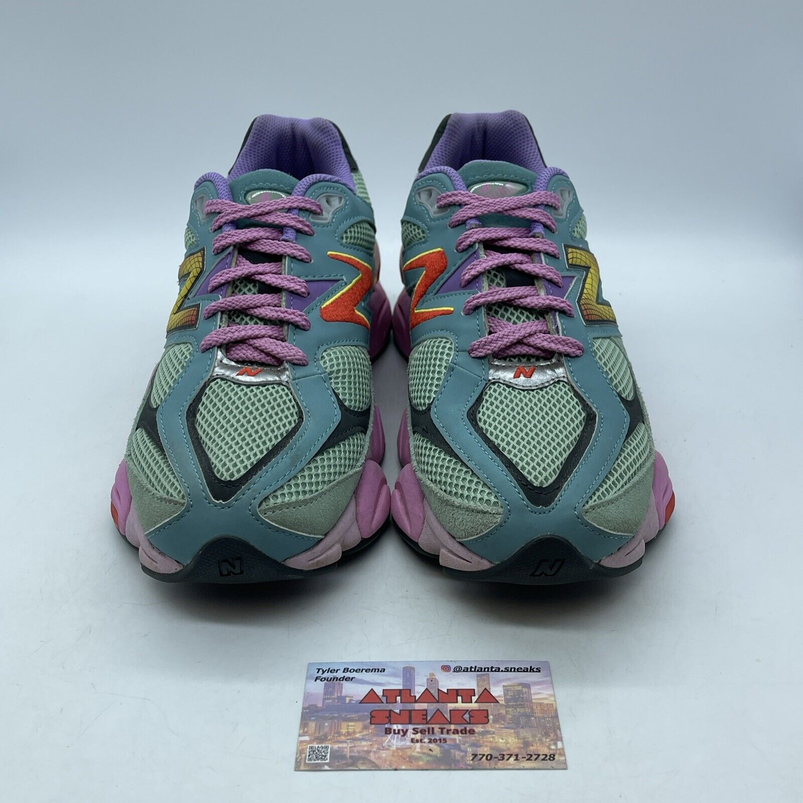 Size 10 - New Balance 9060 Warped Blue Black Pink Purple Red Suede (U9060WRB)