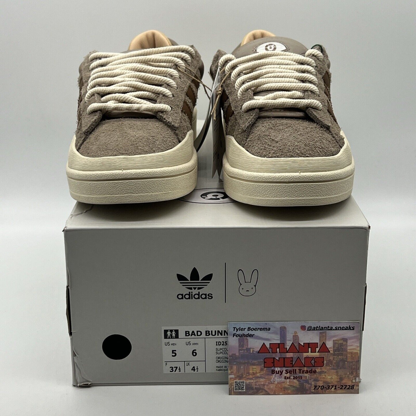 Size 5 - adidas Bad Bunny x Campus Chalky Brown Suede (ID2529)