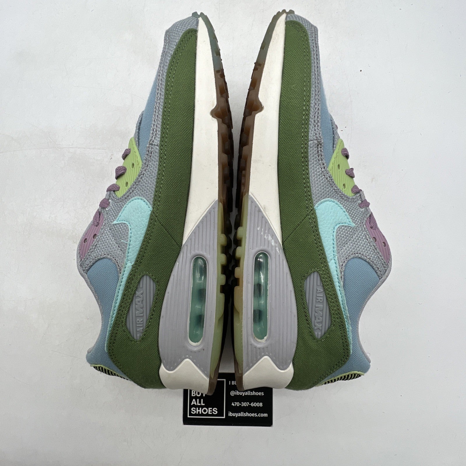 Size 10.5 - Nike Air Max 90 SE Sun Club - Worn Blue Treeline (DM0036-400)