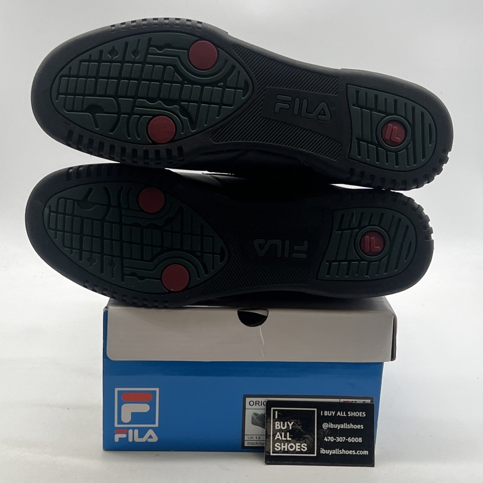 Size 13 - Fila Original Fitness Low Men's Black/Green/Red (1VF80111-026)