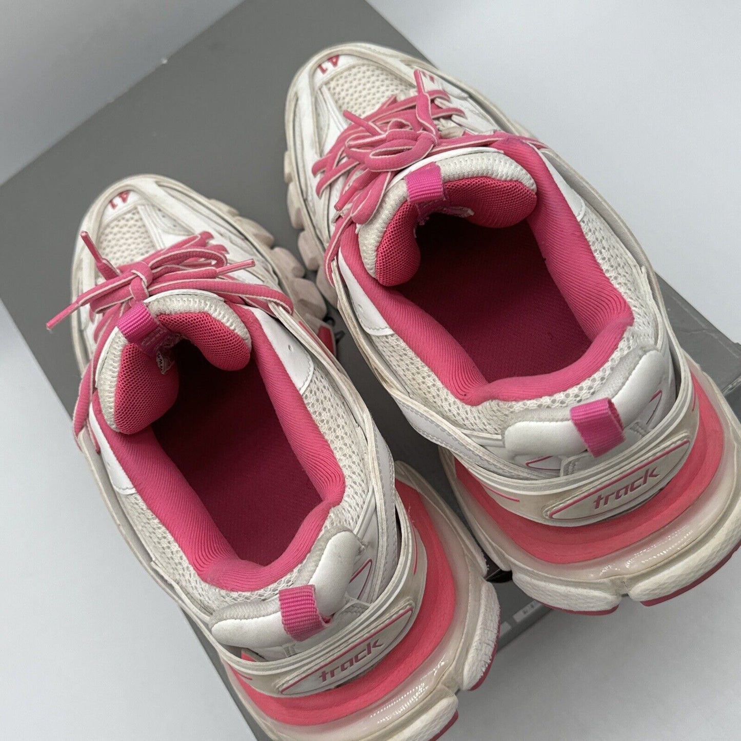 Balenciaga Track 41 Pink and White Sneakers US Women's 11 SPB-SAL (330226) Men 9