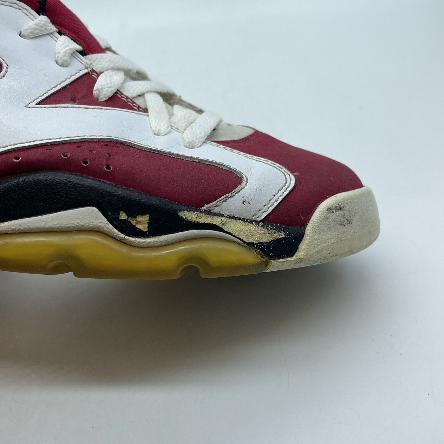 Size 9.5 - Air Jordan 6 Countdown Pack Red Suede White Leather (322719-161)