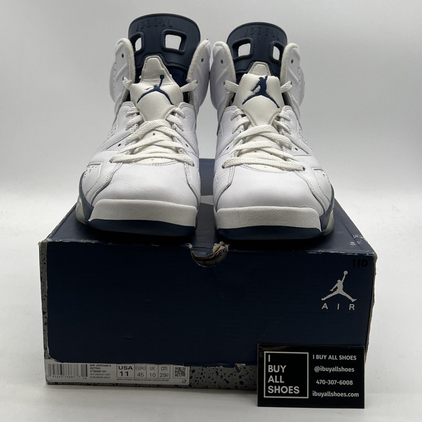 Size 11 - Air Jordan 6 Retro Midnight Navy (CT8529-141)