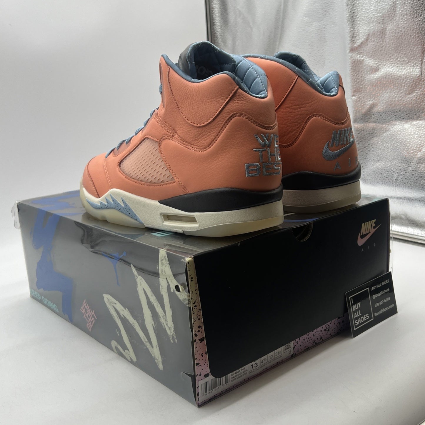 Size 13 - Jordan 5 Retro x DJ Khaled Mid We The Best -Crimson Bliss (DV4982-641)