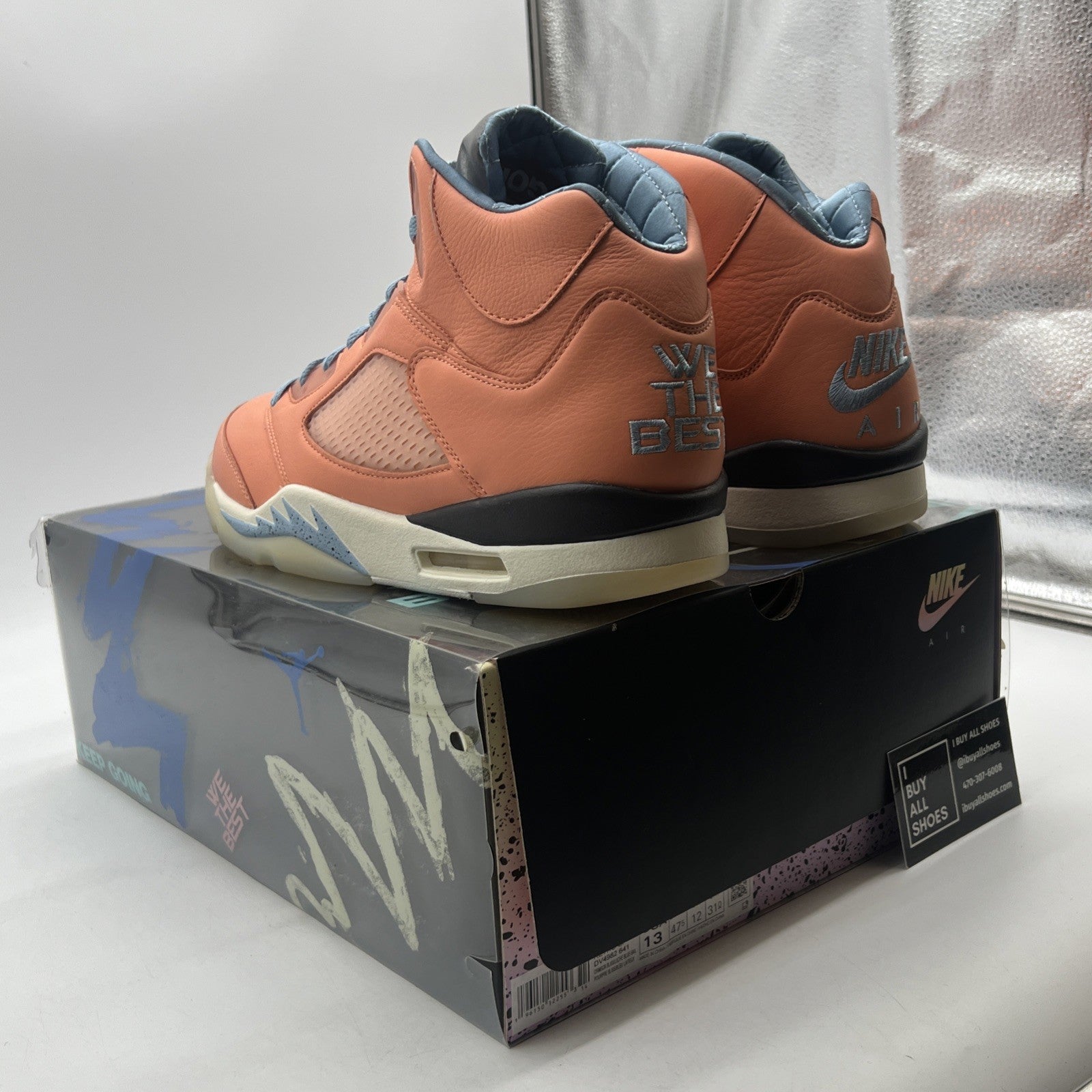Size 13 - Jordan 5 Retro x DJ Khaled Mid We The Best -Crimson Bliss (DV4982-641)