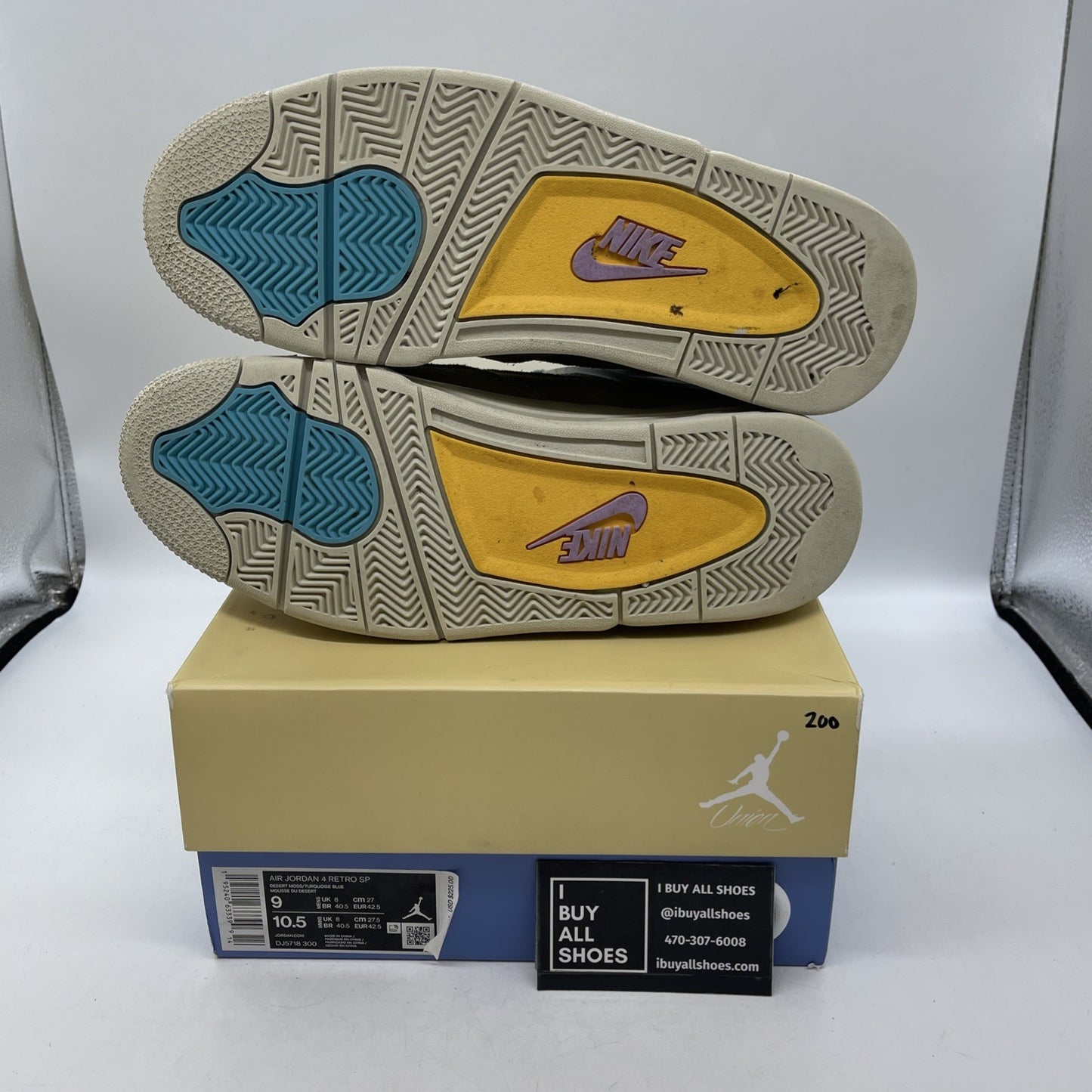 Size 9 - Air Jordan 4 Retro SP x Union 30th Anniversary (DJ5718-300)