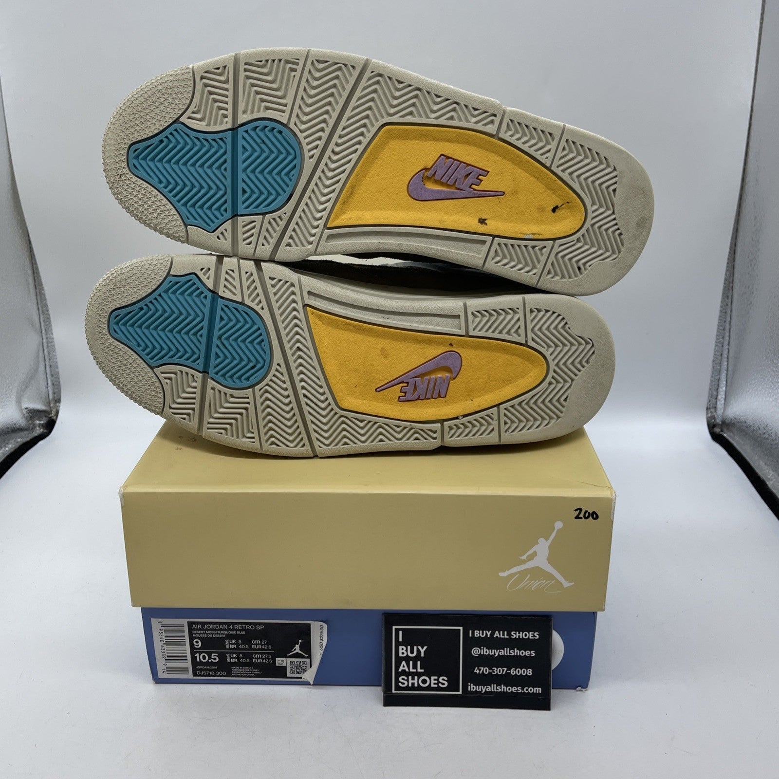 Size 9 - Air Jordan 4 Retro SP x Union 30th Anniversary (DJ5718-300)