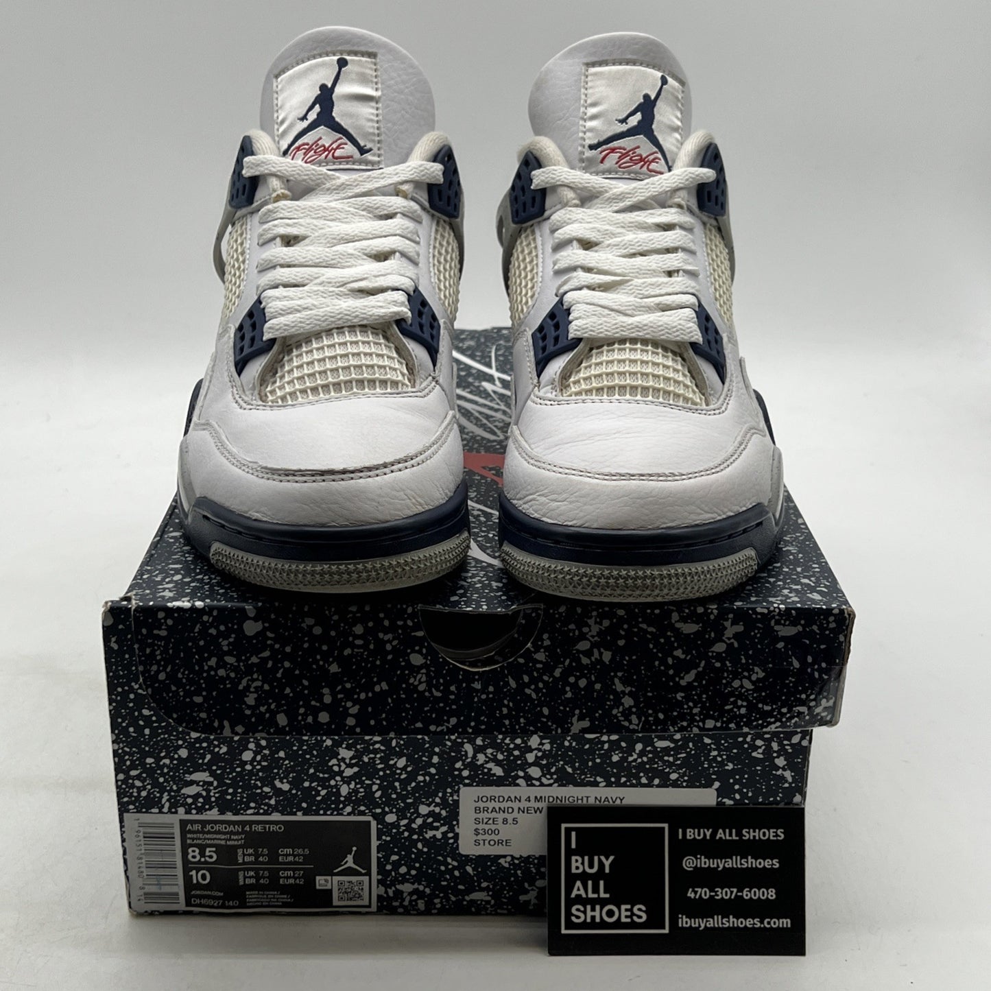 Size 8.5 - Air Jordan 4 Retro Mid Midnight Navy (DH6927-140)