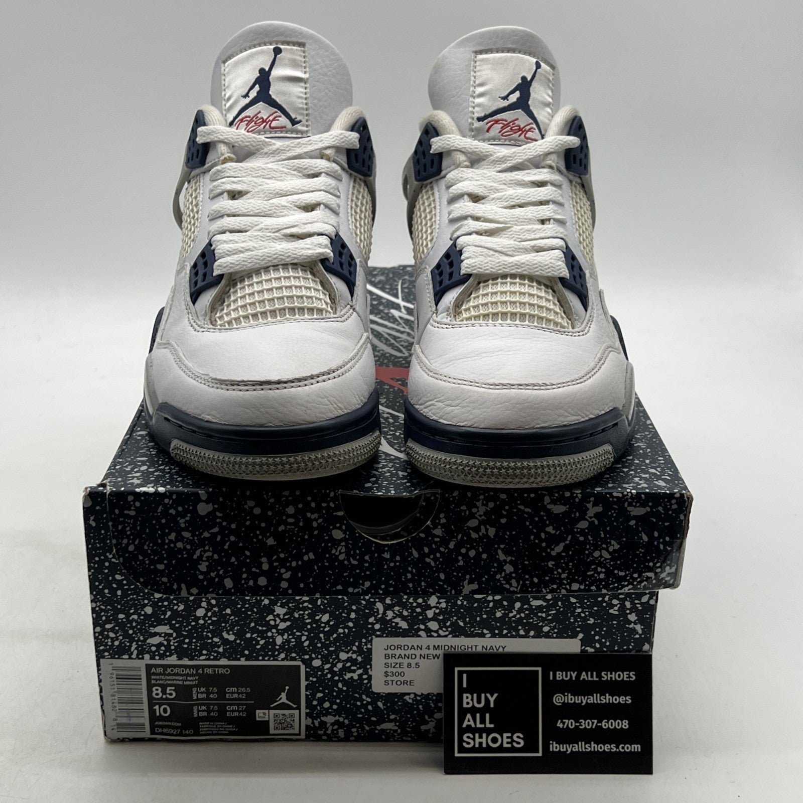 Size 8.5 - Air Jordan 4 Retro Mid Midnight Navy (DH6927-140)
