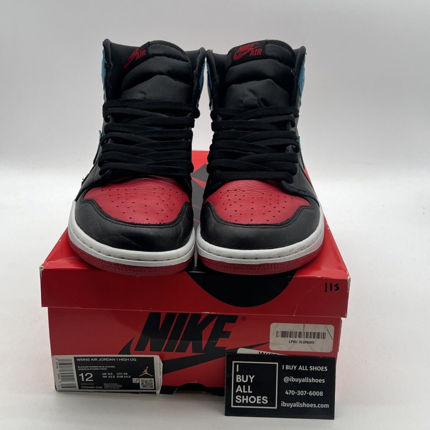 Size 12 - Air Jordan 1 High OG UNC To Chicago 2020 (CD0461-046)