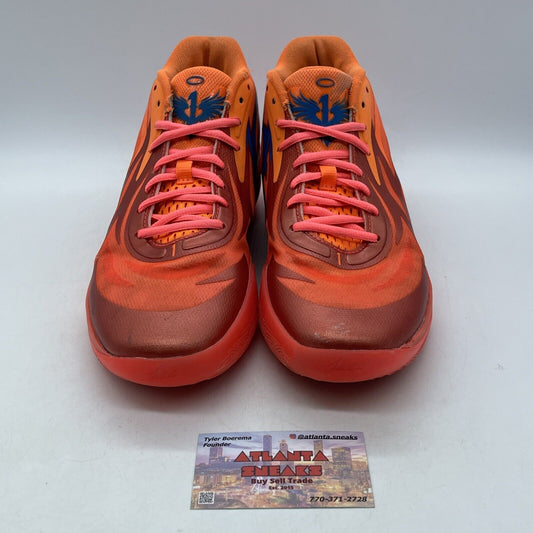 Size 9.5 - PUMA MB.02 Supernova Orange Red Blue Suede Leather (376442-01)