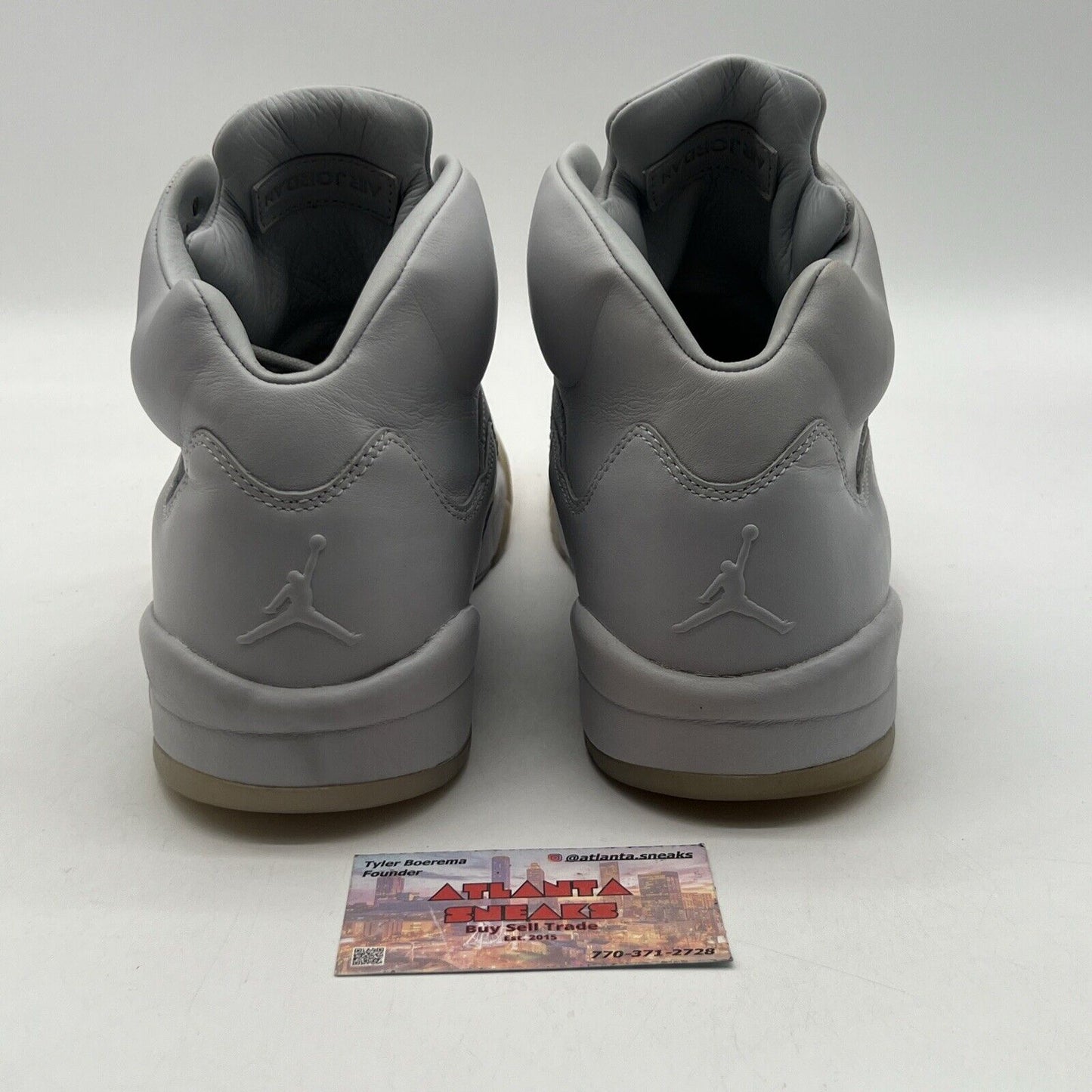 Size 11.5 - Air Jordan 5 Retro Premium Pure Platinum Leather (881432-003)
