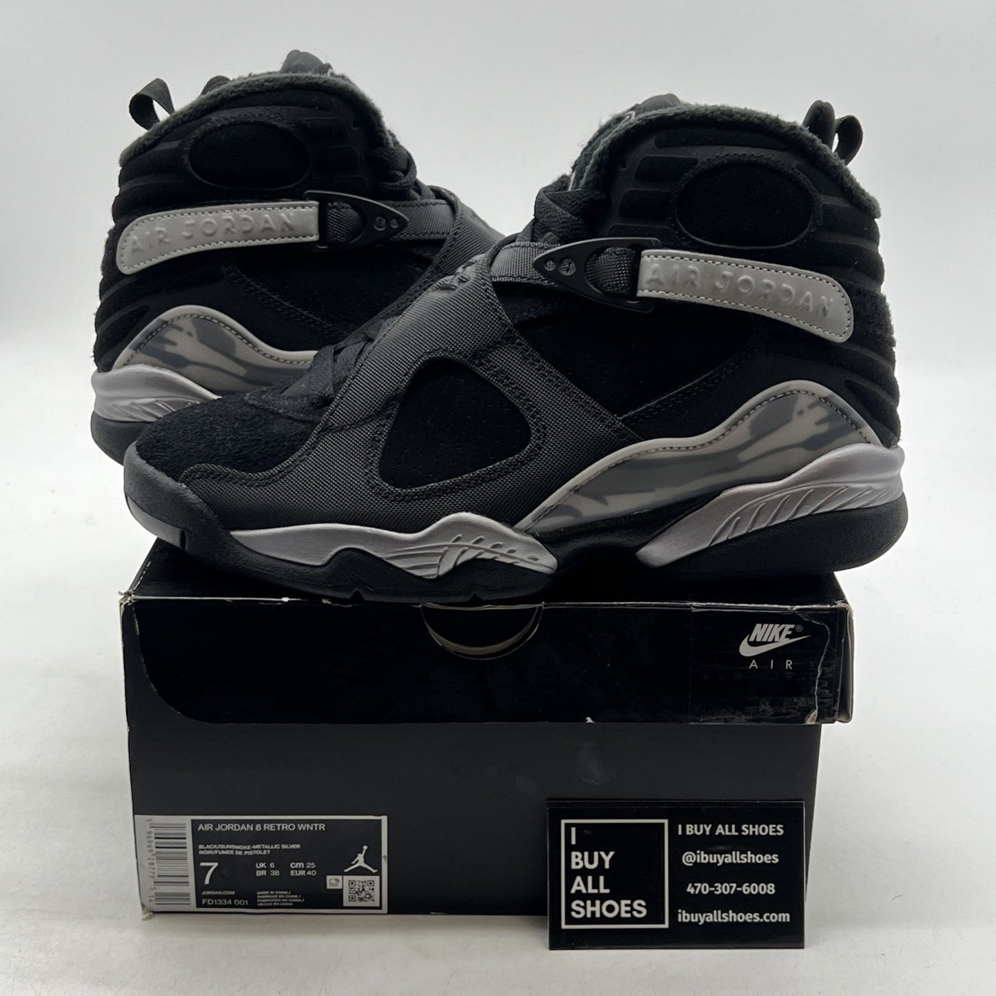 Size 7 - Air Jordan 8 Retro Winterized Gunsmoke (FD1334-001)