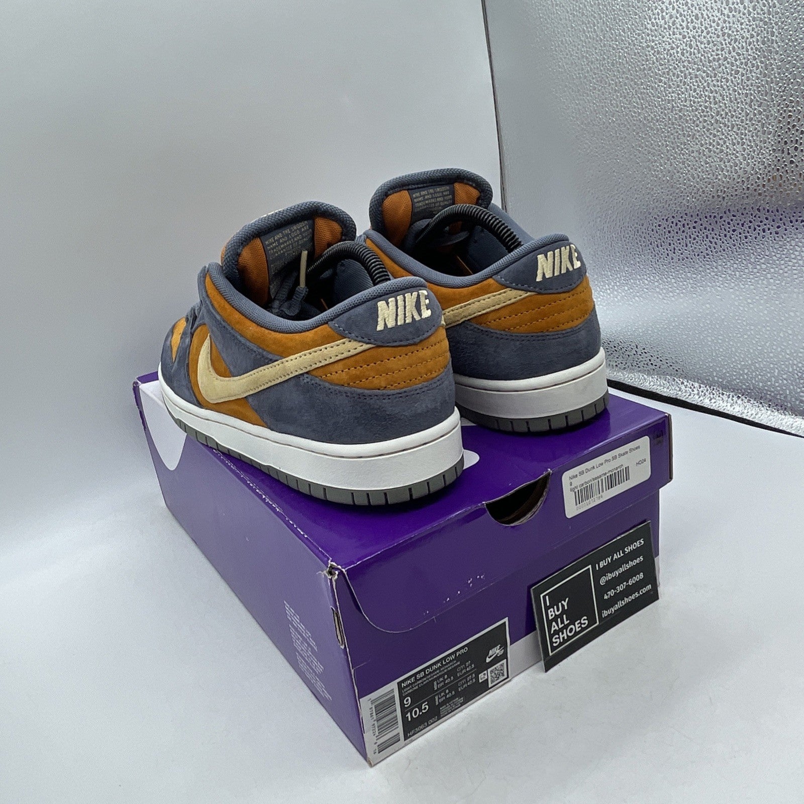 Size 9 - Nike Dunk SB Low Light Carbon Monarch (HF3063-002)