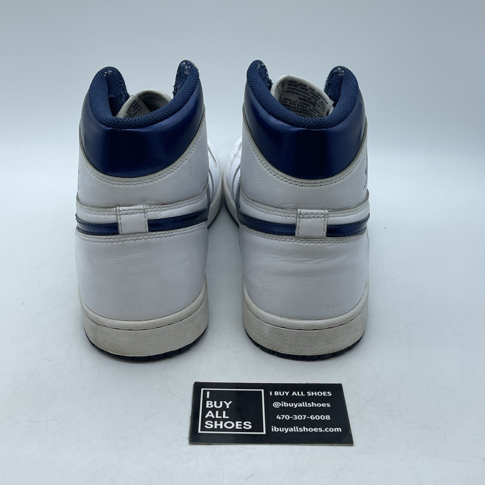 Size 10.5 - Air Jordan 1 Retro OG High Metallic Navy Blue (555088-106)