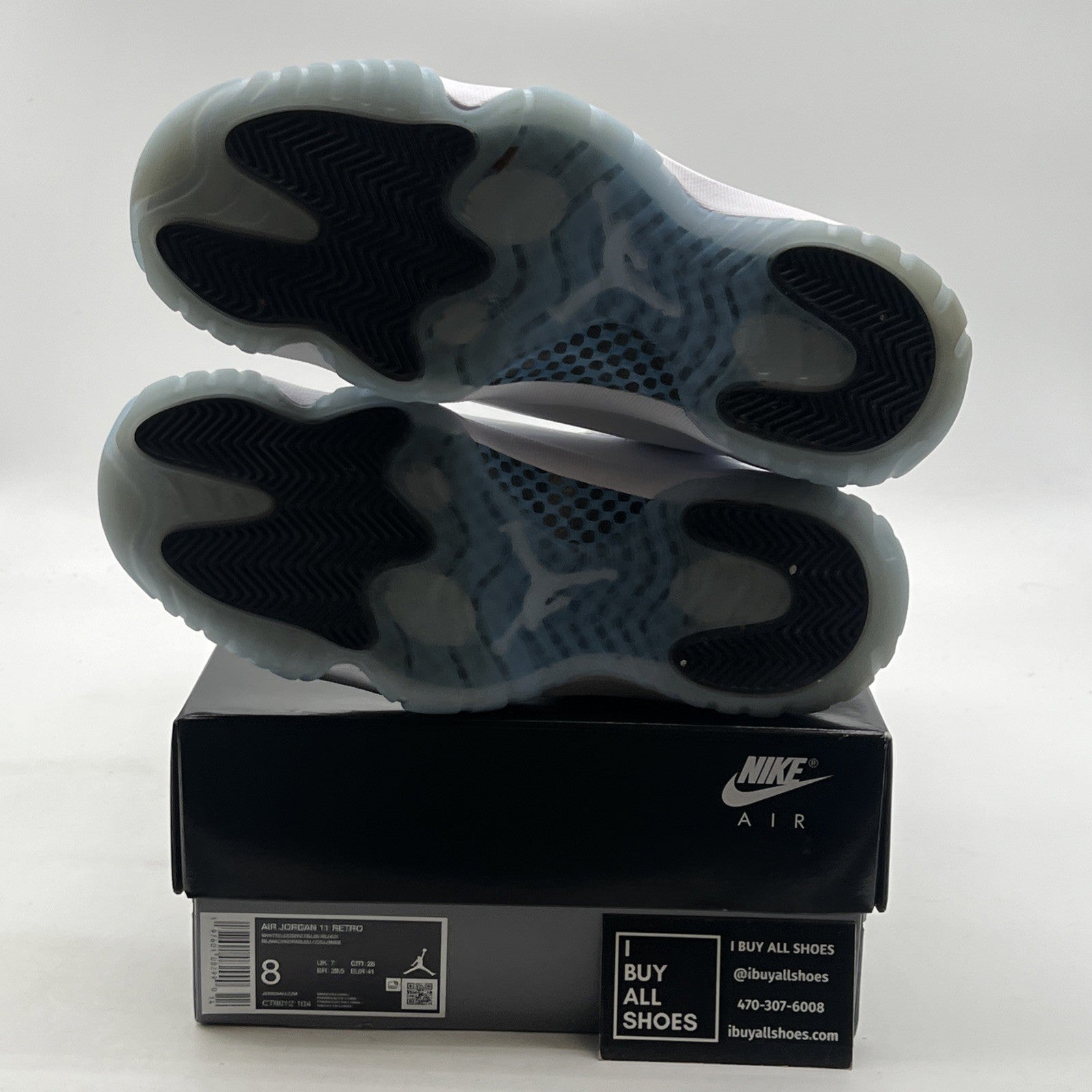 Size 8 - Air Jordan 11 Retro 2024 Legend Blue / Columbia (CT8012-104)