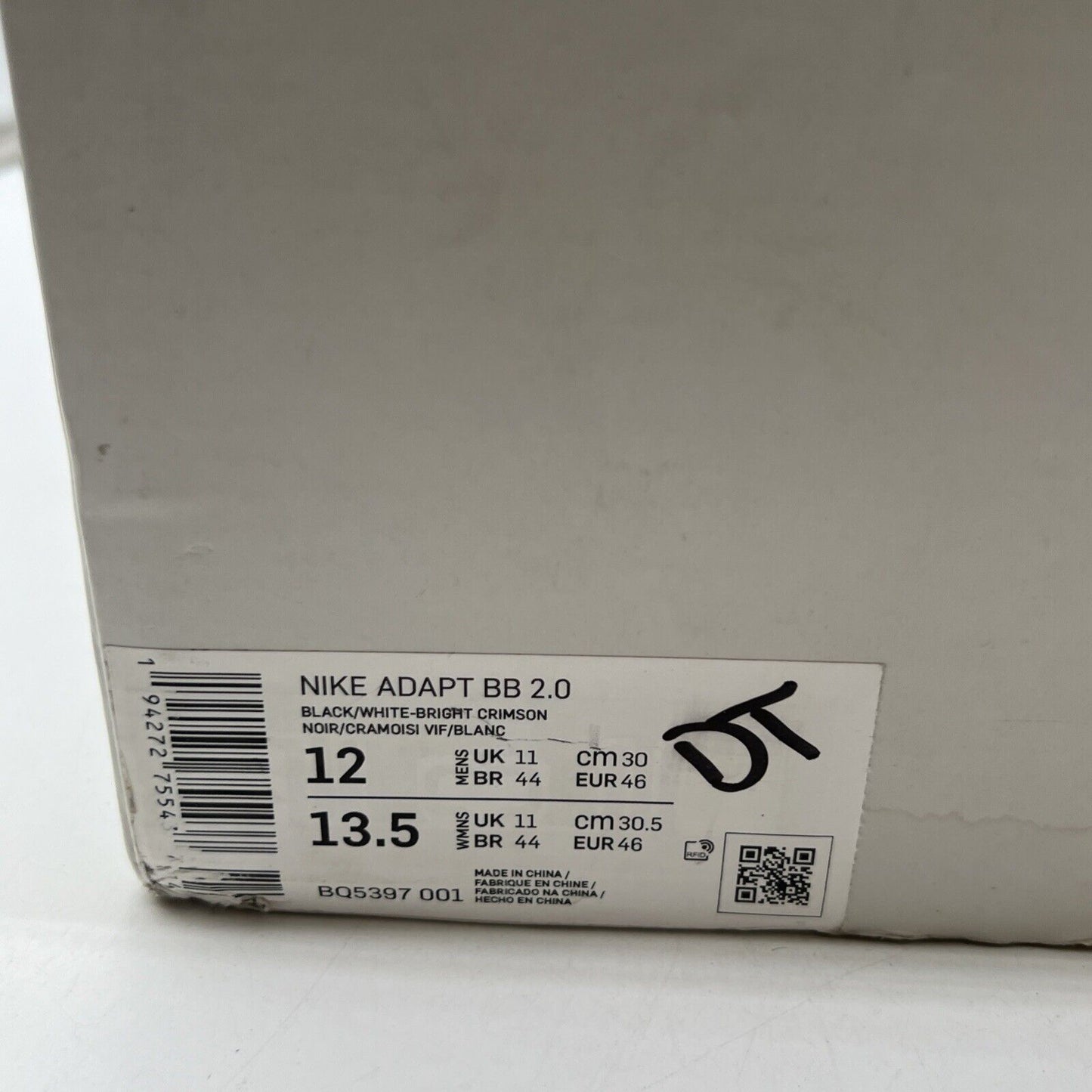 Size 12 - Nike Adapt BB 2.0 NBA ASG 2020 (BQ5397-001)