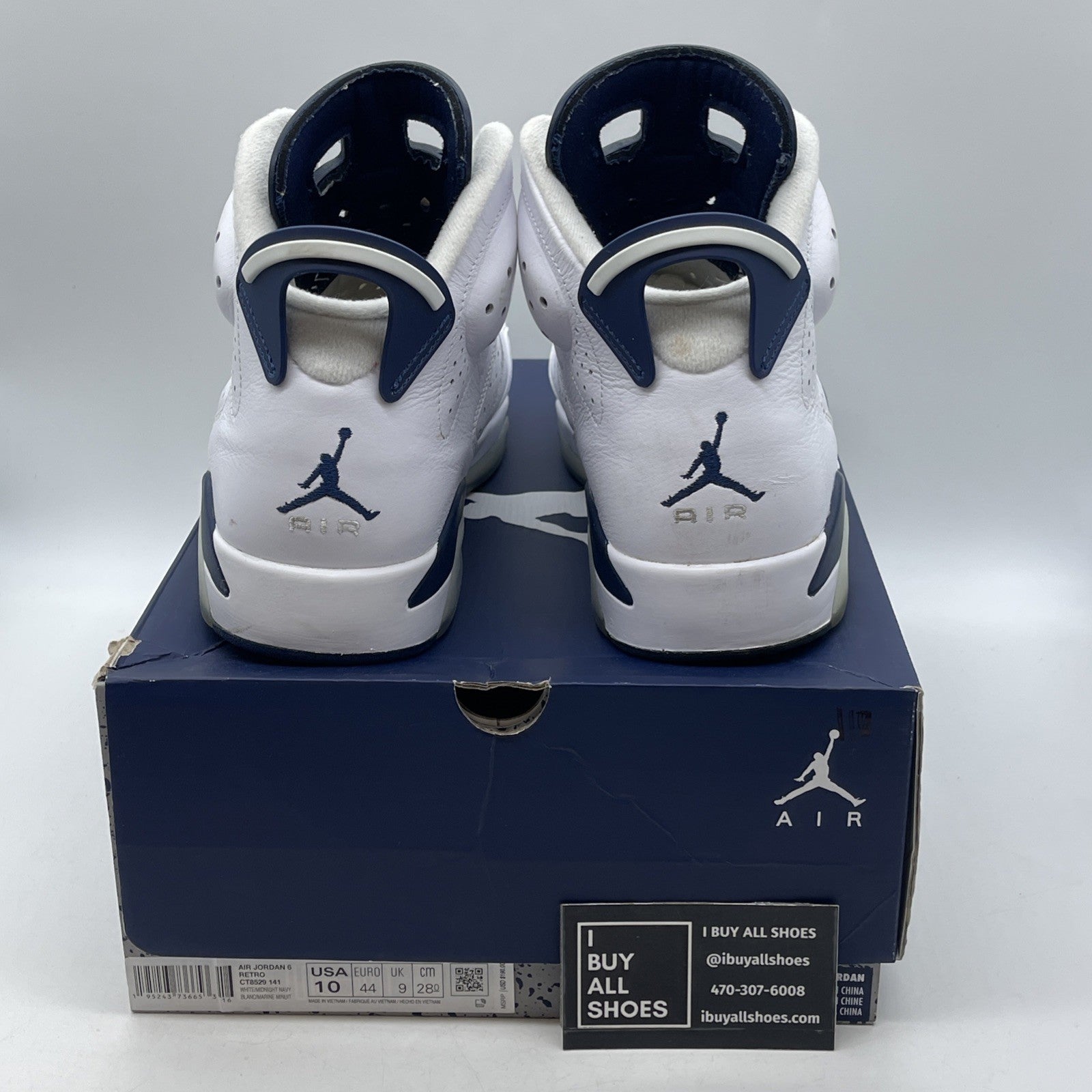 Size 10 - Air Jordan 6 Retro Midnight Navy (CT8529-141)