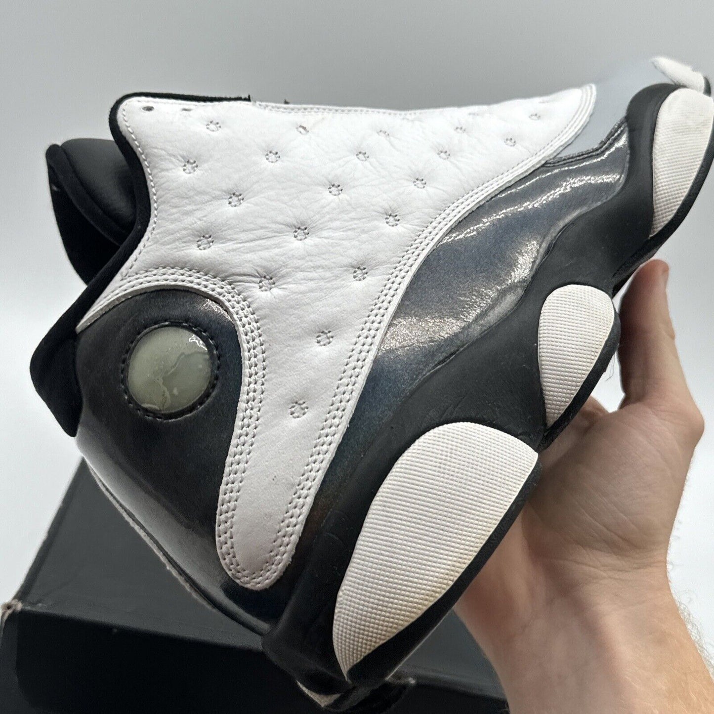 Size 12 - Jordan 13 Retro Barons 2014 White Black 3m Shiny OG All Grey Black