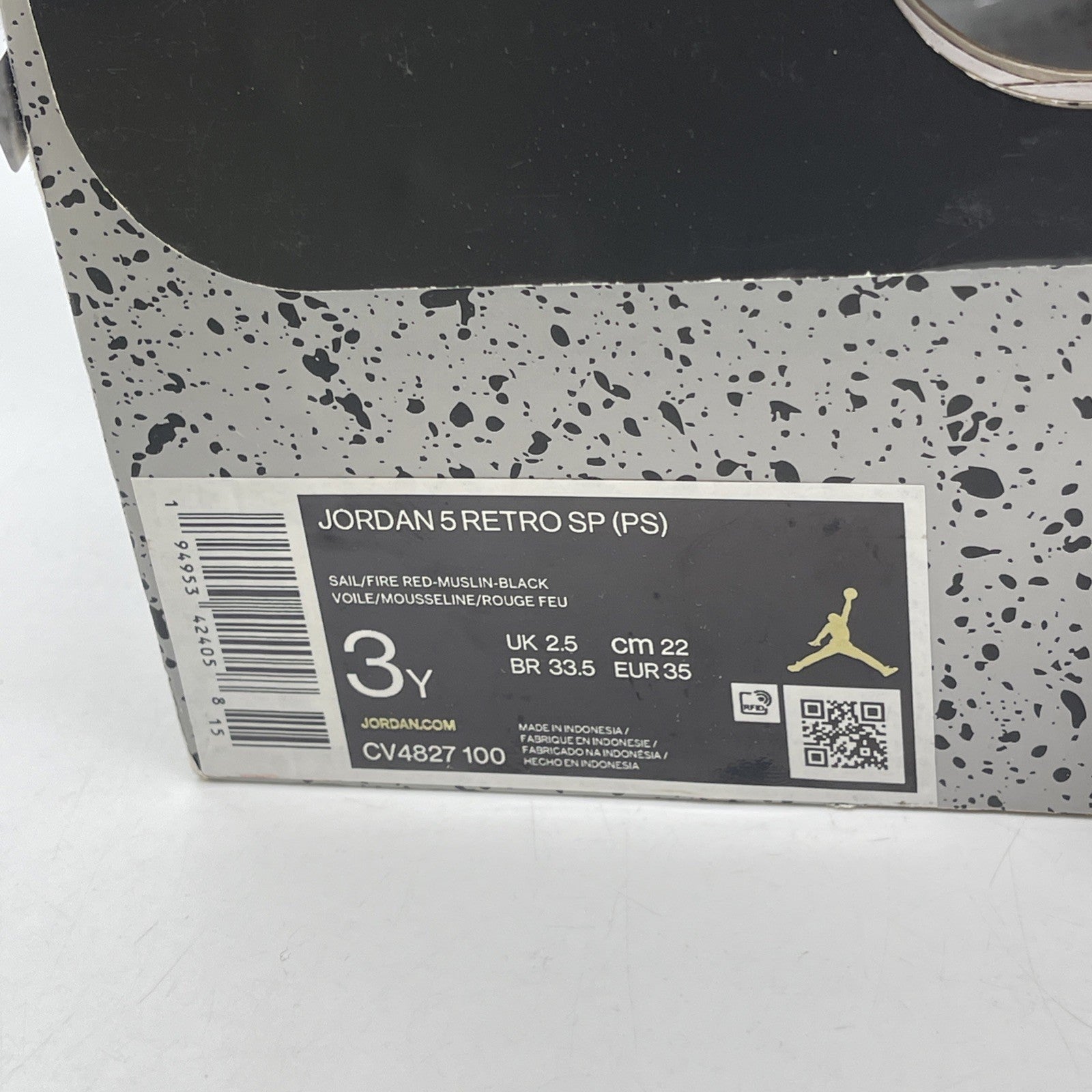 Size 3Y(PS) - Jordan 5 Retro SP x Off-White Mid Sail Suede (CV4827-100)