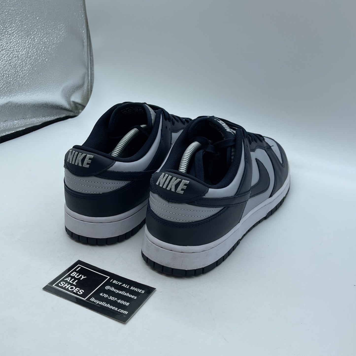 Size 12 - Nike Dunk Low Georgetown Blue Grey Leather (DD1391-003)
