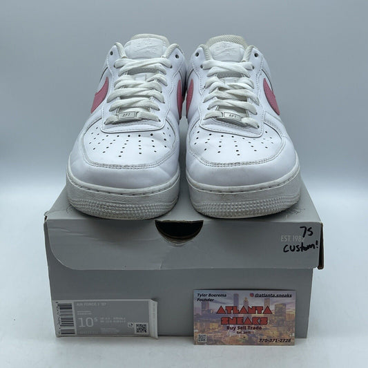 Size 10.5 - Nike Air Force 1 Low '07 White Pink Leather Custom* (315122-111)