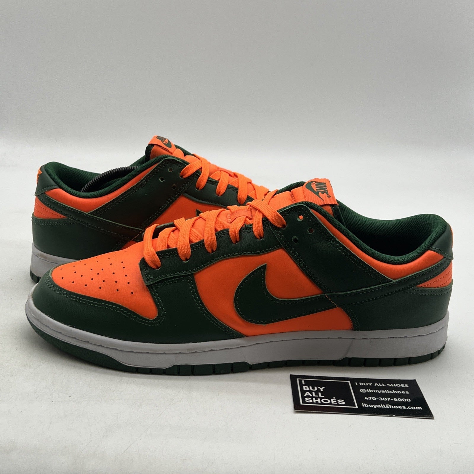 Size 13 - Nike Dunk Low Miami Hurricanes (DD1391-300)