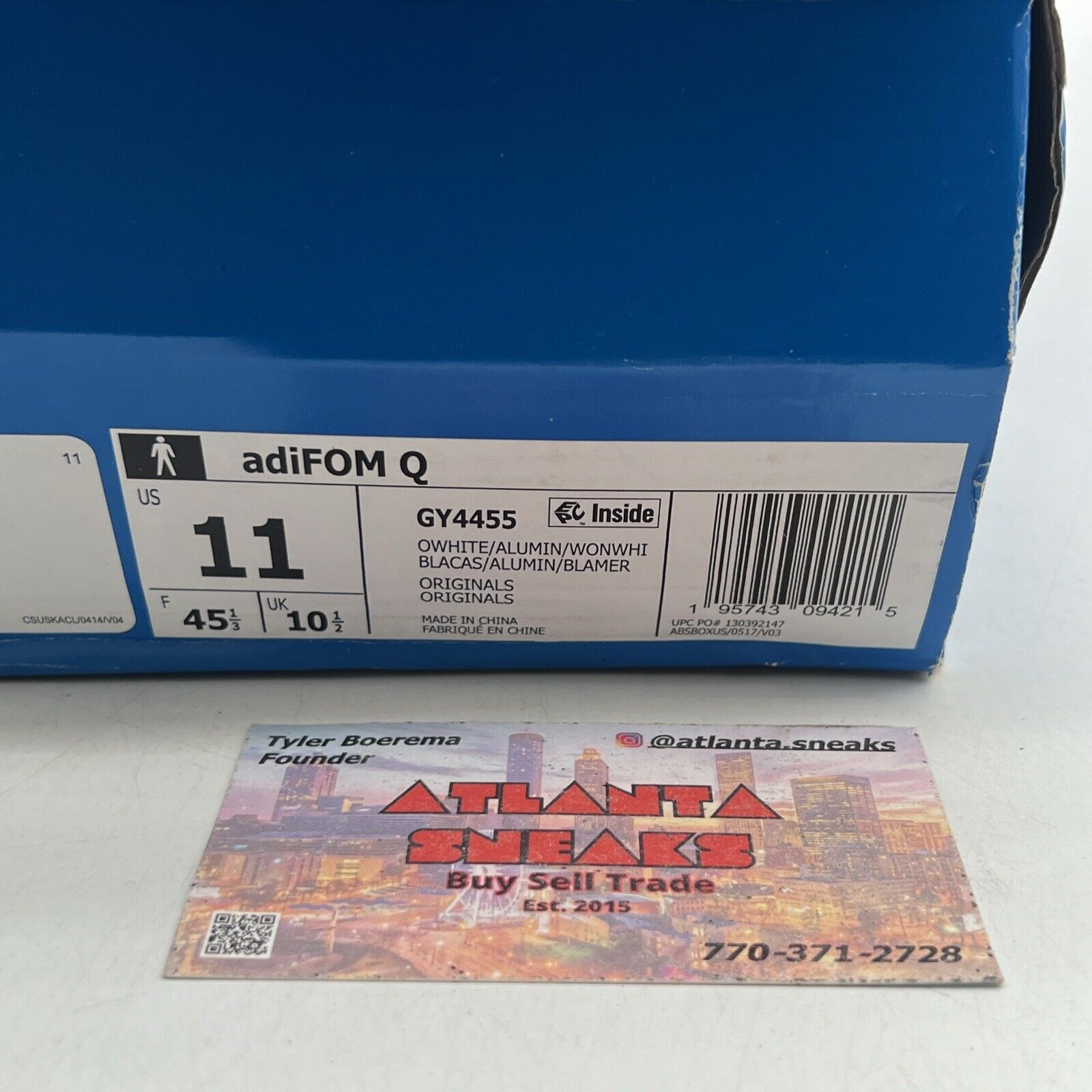 Size 11 - adidas adiFOM Q Off-White (GY4455)