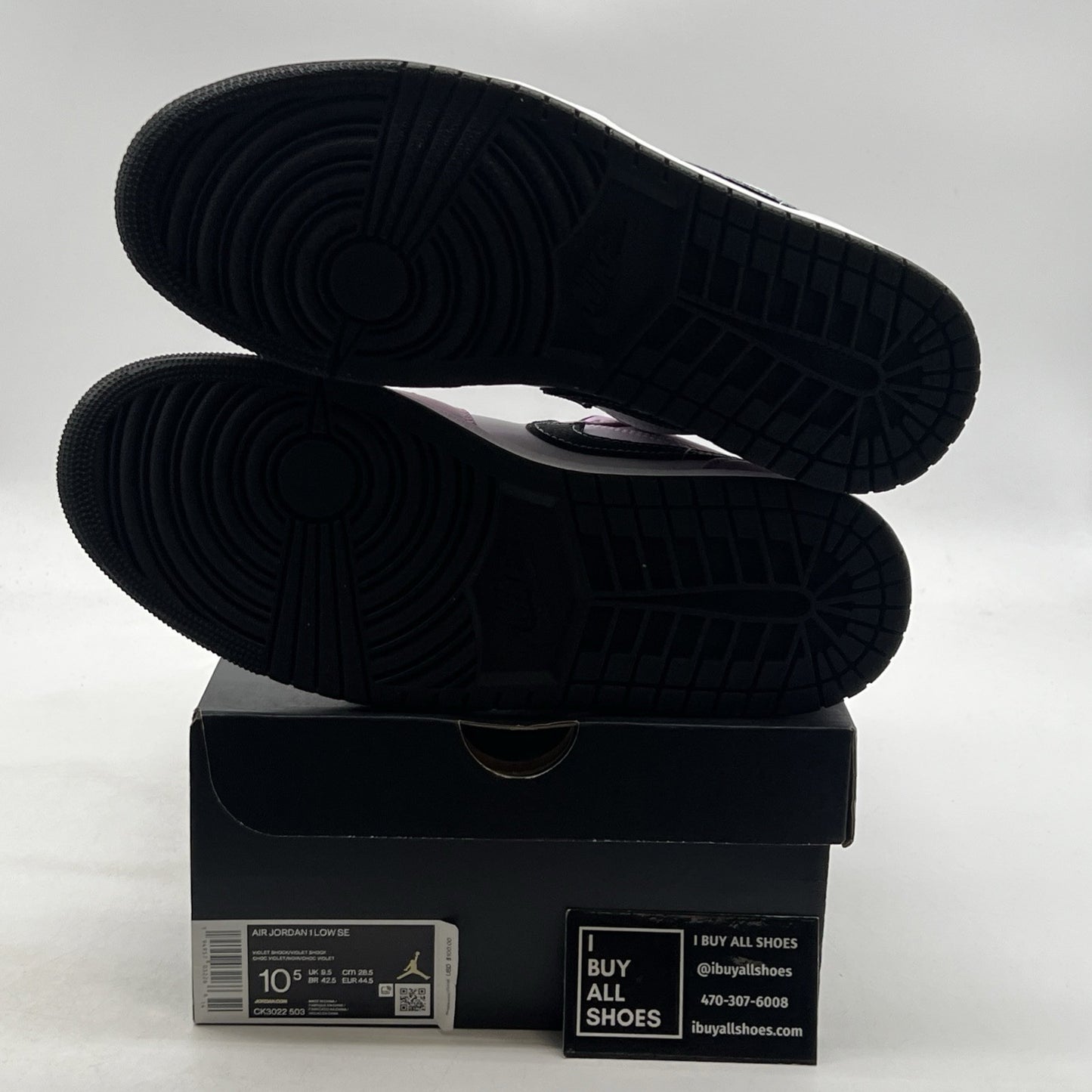 Size 10.5 - Air Jordan 1 SE Low Violet Shock (CK3022-503)