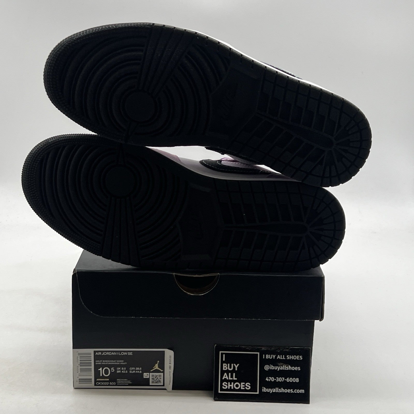 Size 10.5 - Air Jordan 1 SE Low Violet Shock (CK3022-503)