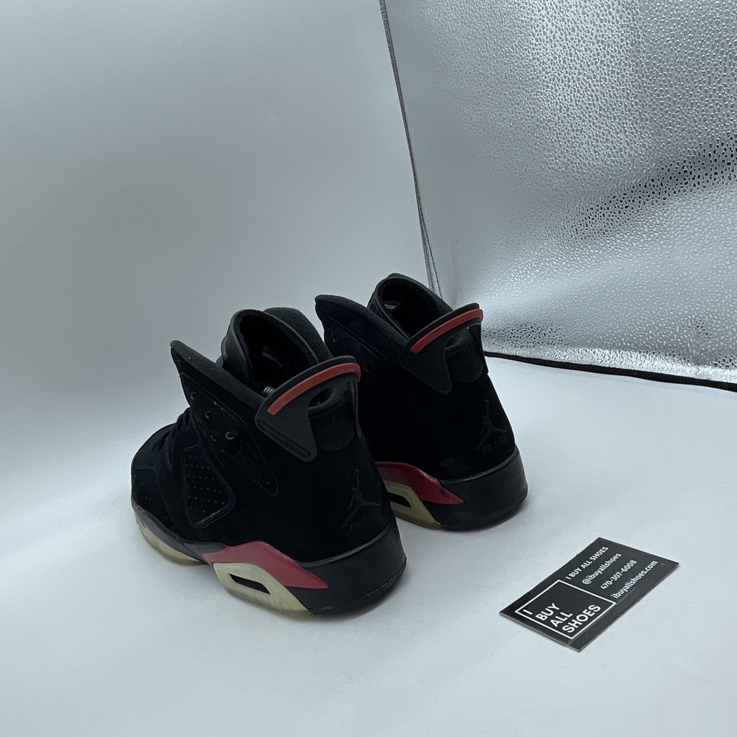 Size 10 - Air Jordan 6 Retro 2010 Varsity Red Black Suede (384664-061)