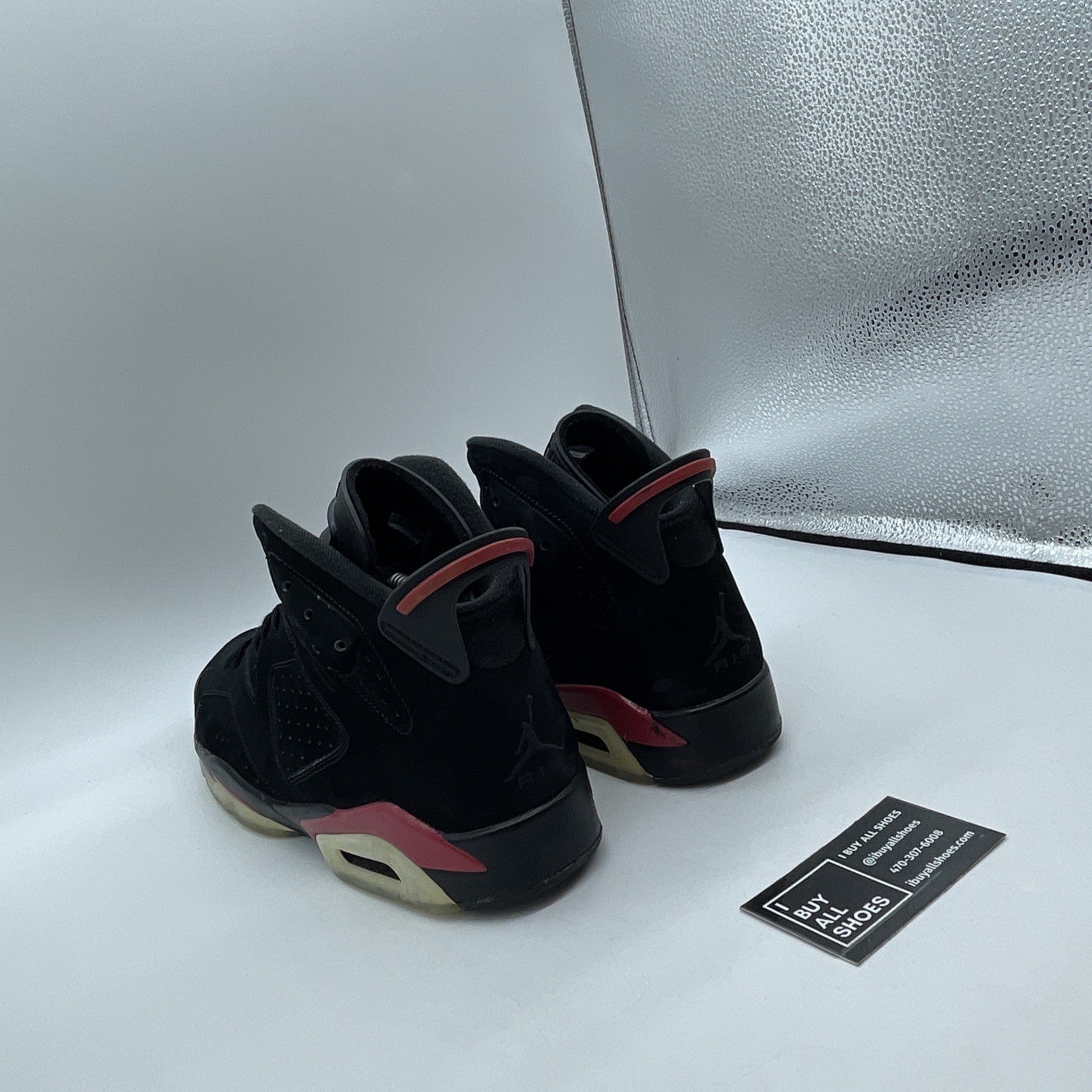 Size 10 - Air Jordan 6 Retro 2010 Varsity Red Black Suede (384664-061)