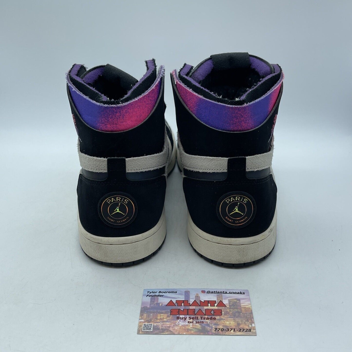 Size 11.5 - Paris Saint-Germain x Air Jordan 1 Zoom Comfort High Paris Suede