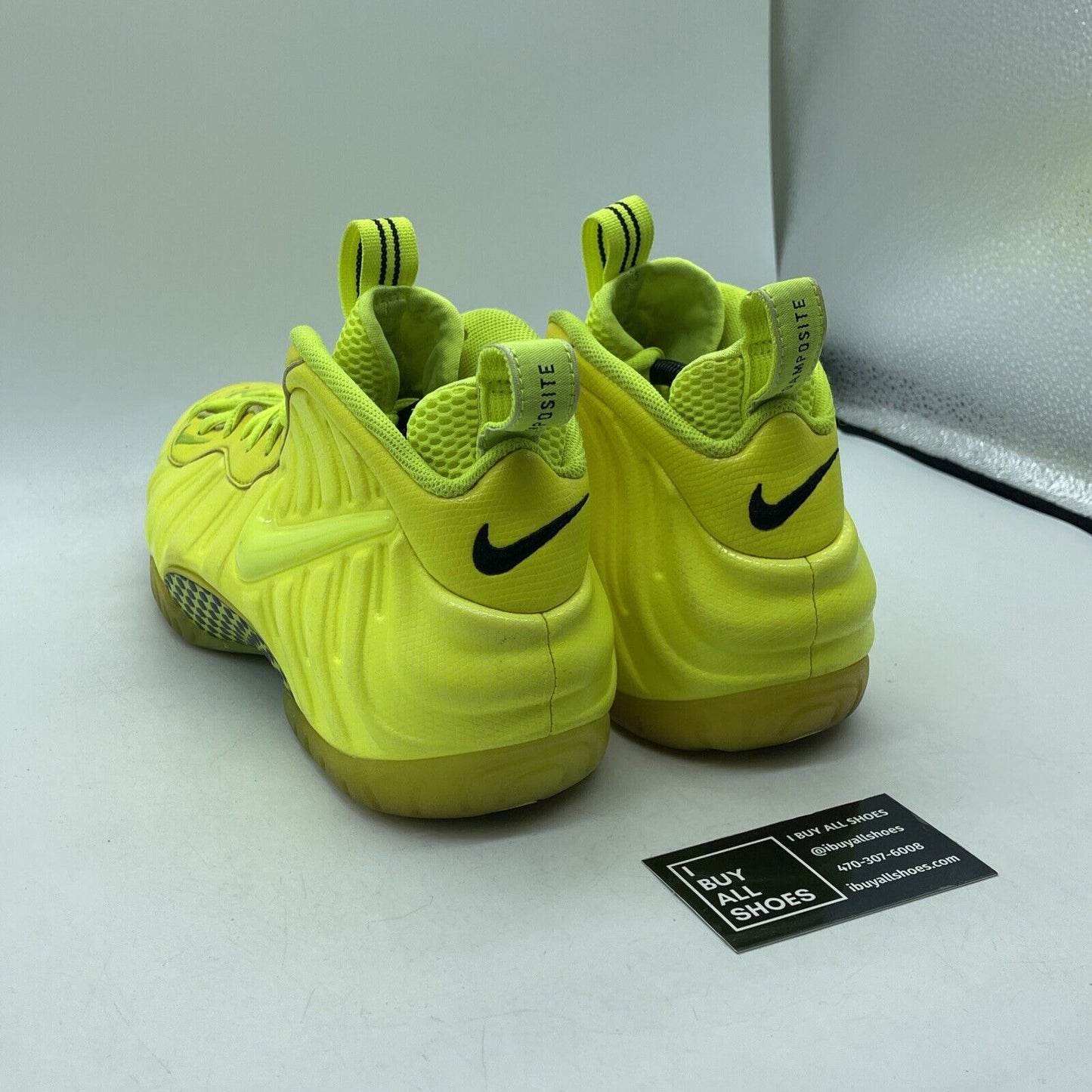 Size 11 - Nike Air Foamposite Pro Volt Neon Yellow Green Black (624041-700)