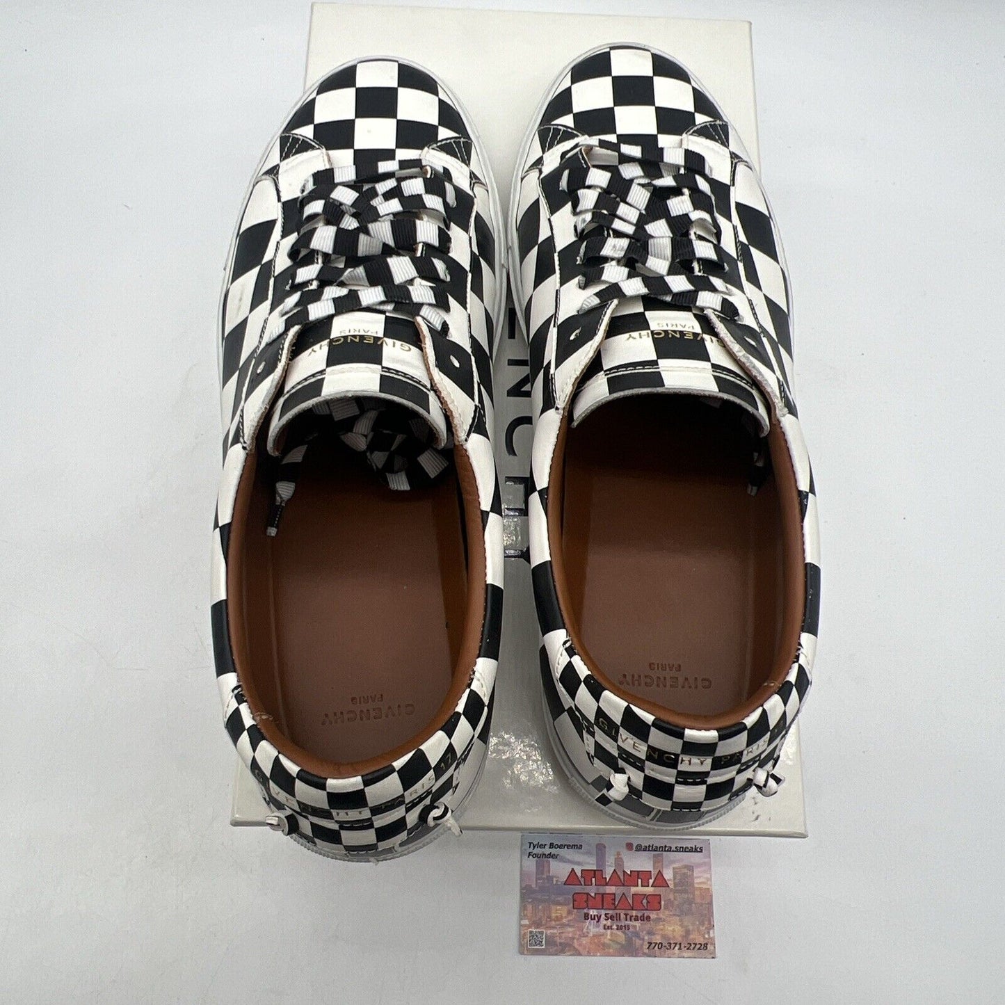 Size 42 - Givenchy Men Shoes Sneakers Black White Leather