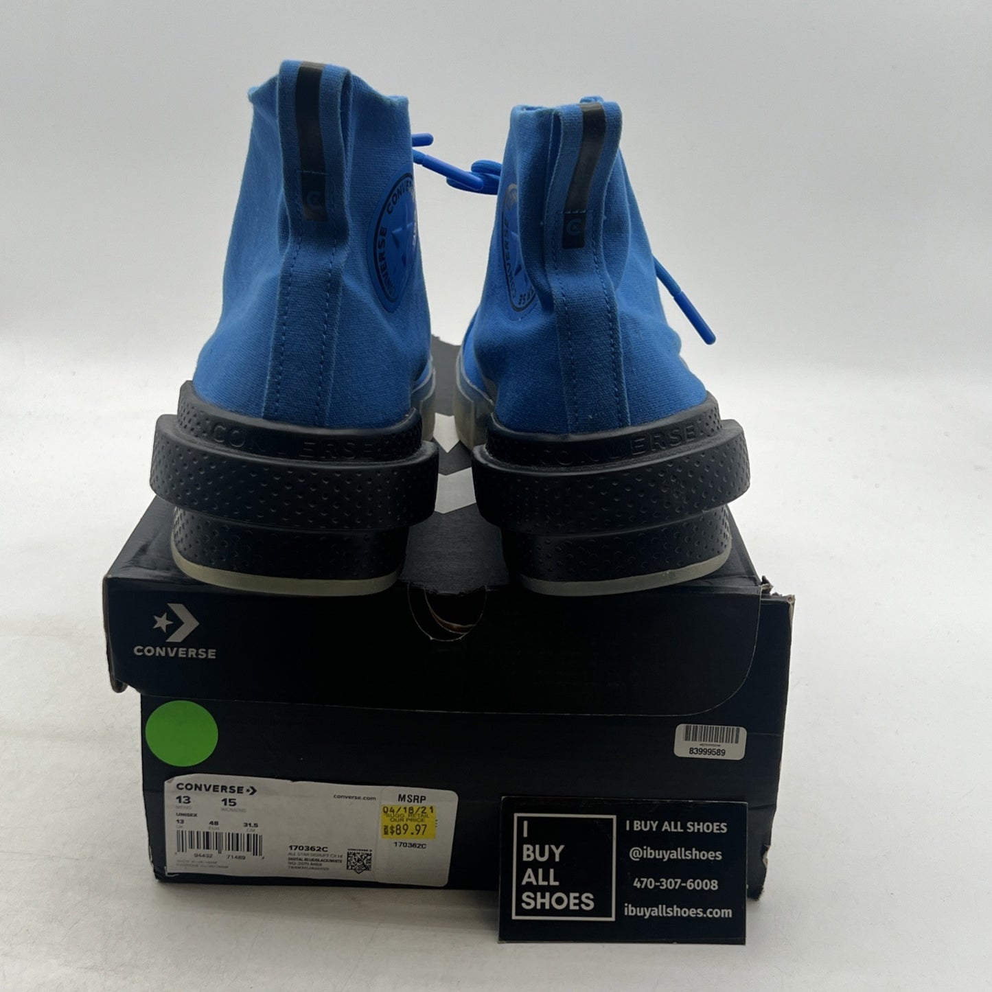 Size 13 - Converse All Star Disrupt CX High Digital Terrain - Digital Blue