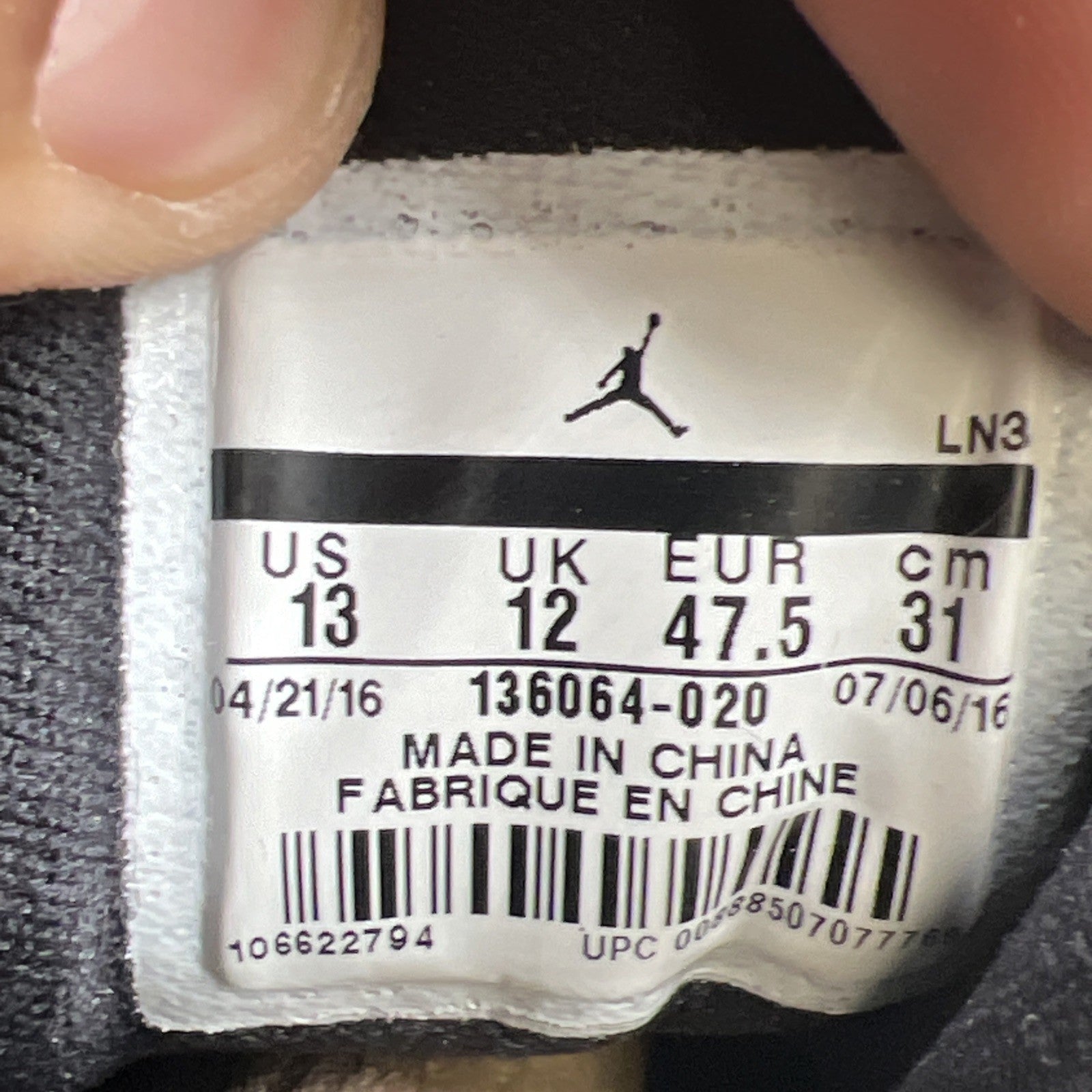 Size 13 - Air Jordan 3 Retro Cyber Monday (136064-020)