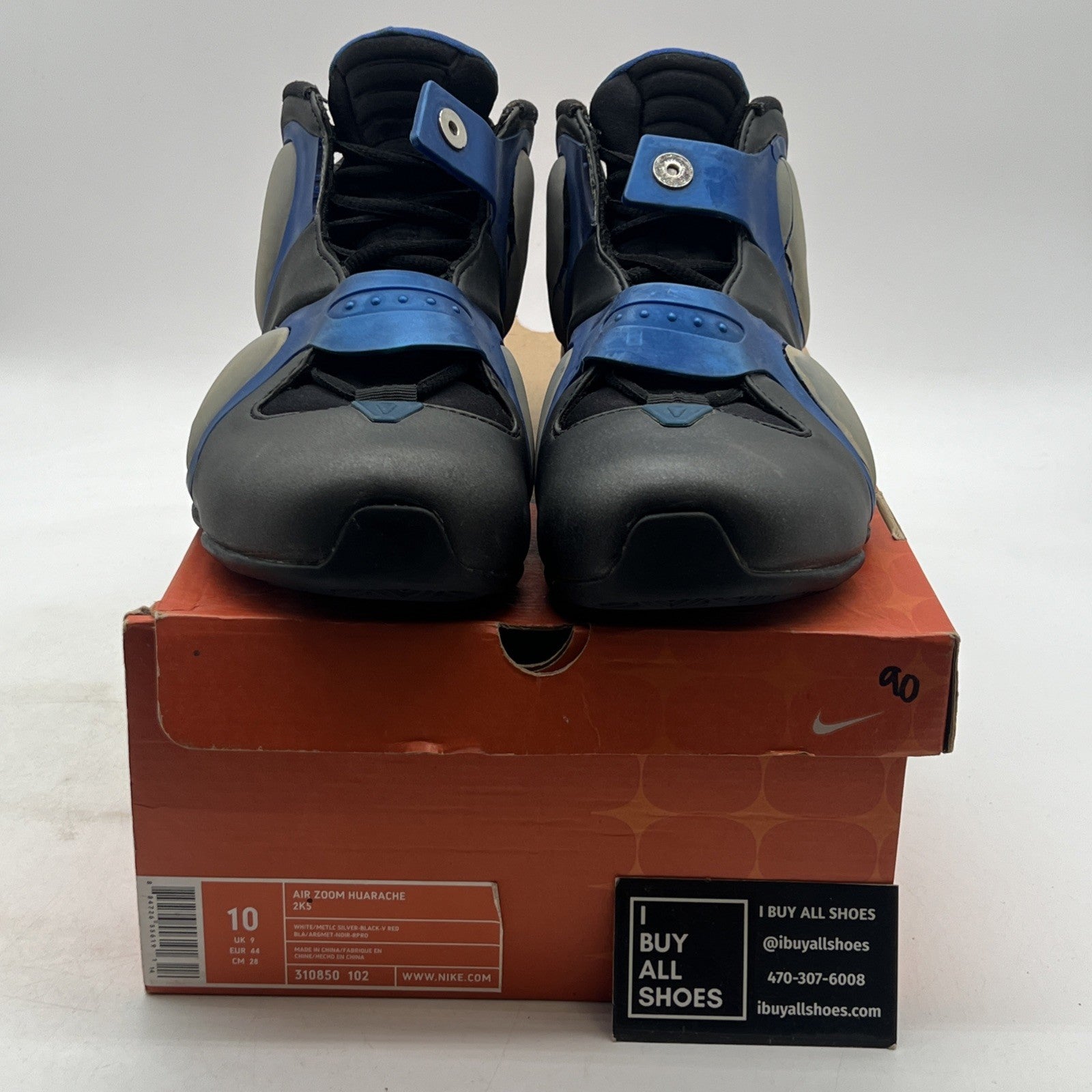 Size 10 - Nike Air Zoom Huarache 2K5 White Black (310850-102)