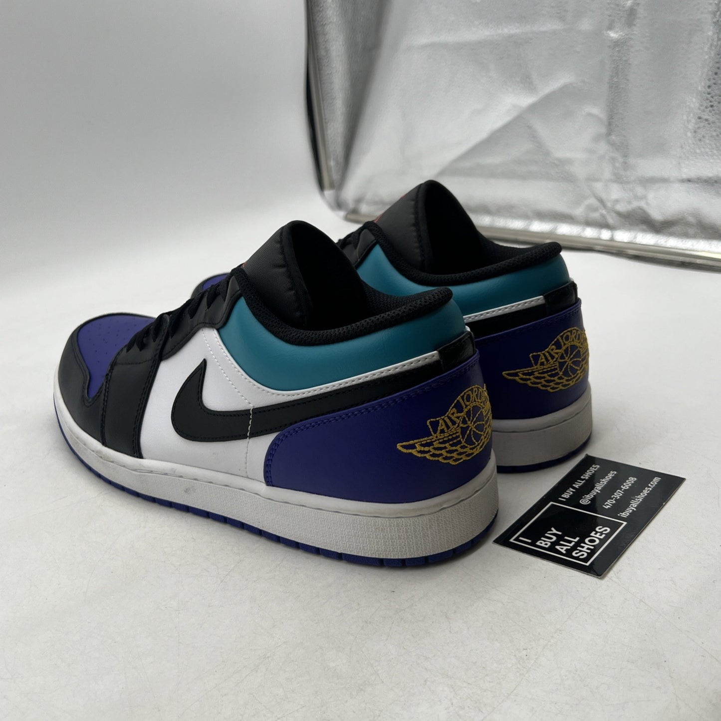 Size 14 - Air Jordan 1 Low Aqua (553558-154)