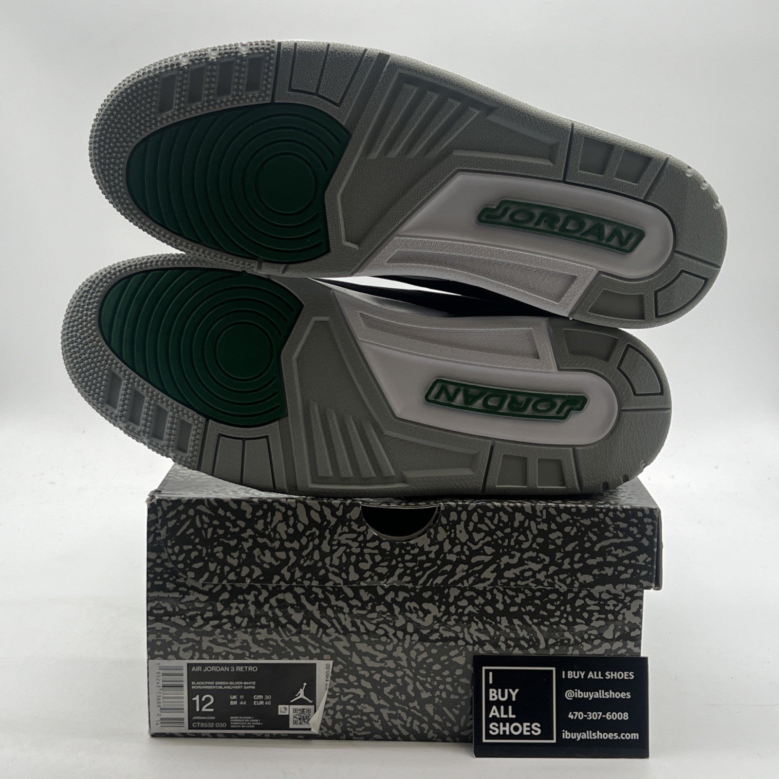 Size 12 - Air Jordan 3 Retro Mid Pine Green (CT8532-030)