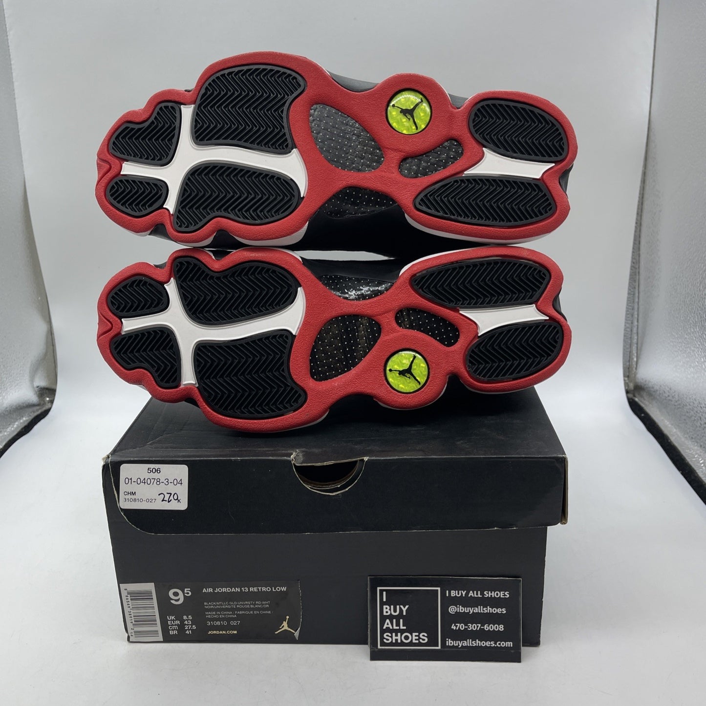 Size 9.5 - Air Jordan 13 Retro Low Bred (310810-027)