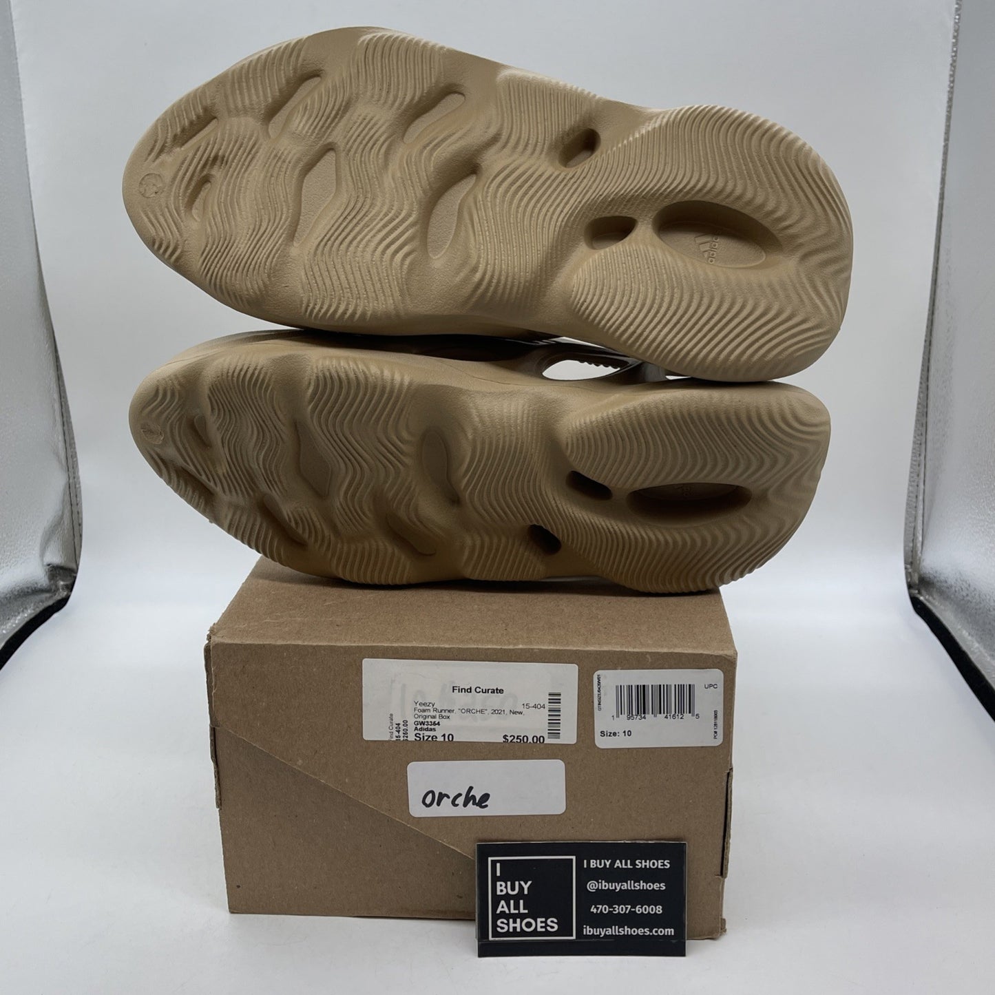 Size 10 - adidas Yeezy Foam RNNR Ochre Brown (6733)